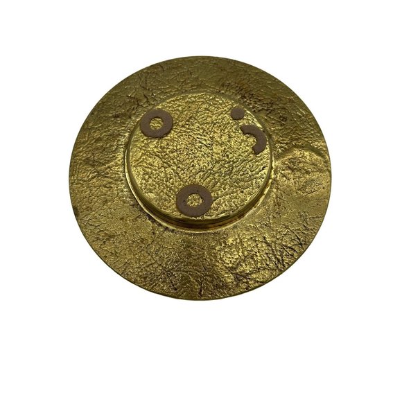 American Optometric Association Brass Trinket Dish 7" Board of Trustees 1974 - Picture 4 of 4